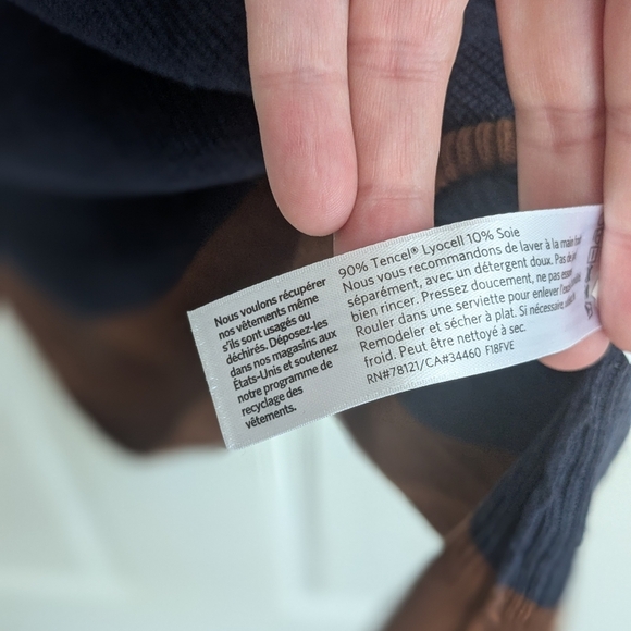 Eileen Fisher Tencell Silk Colorblock Sweater - Picture 5 of 5